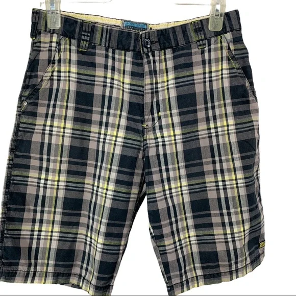POINT ZERO Collection Mens Plaid Yellow & Black - Picture 7 of 11